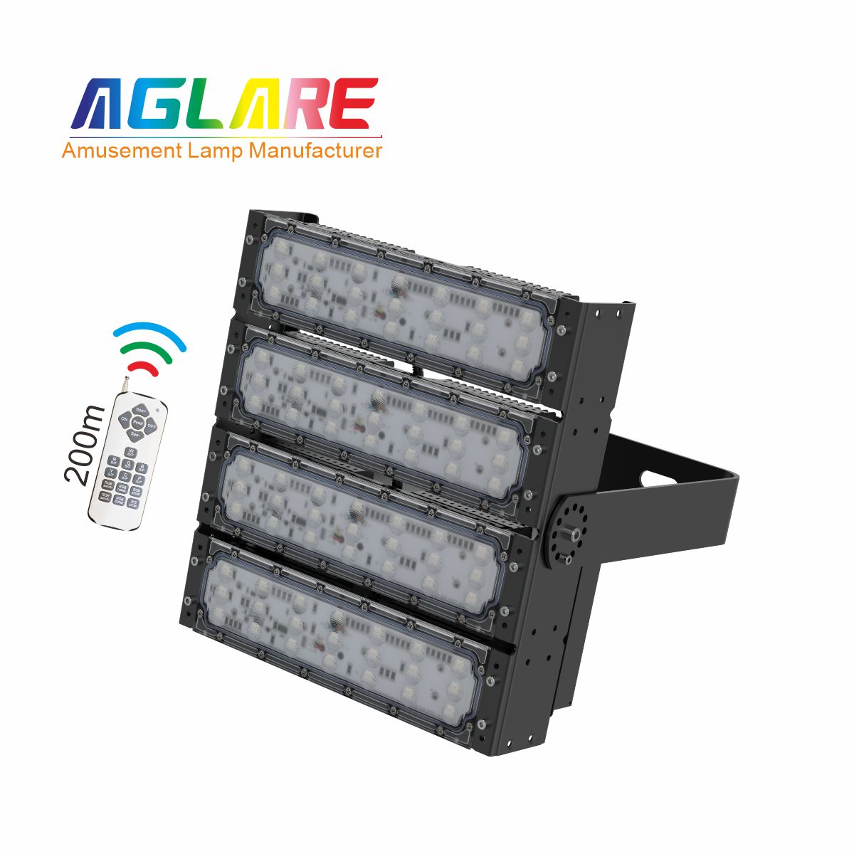 200W RGB彩色投光灯,变色户外射灯带？仄